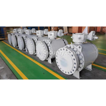 Injap bola dipasang trunnion